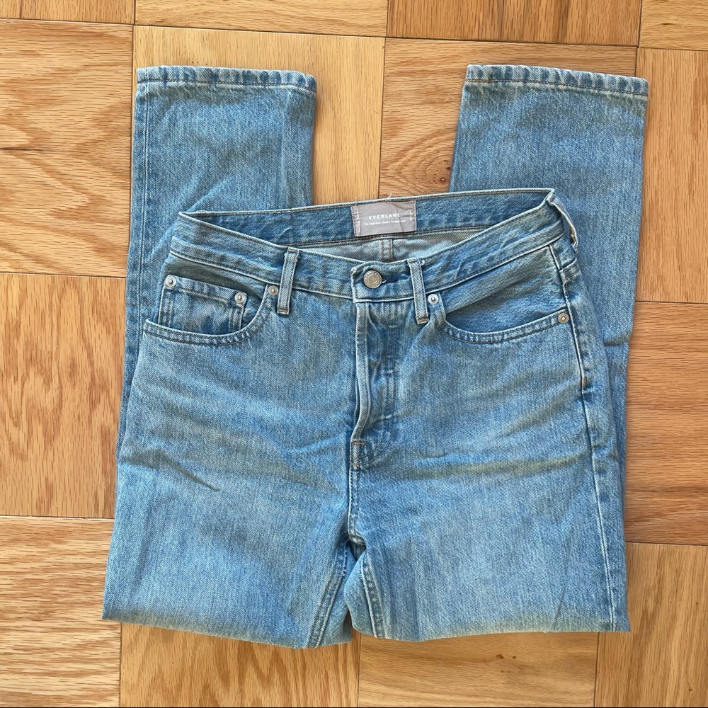 Everlane high rise cheeky straight jeans